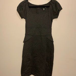 Used Pippa Dark Grey Work Sheath Dress Extra Small